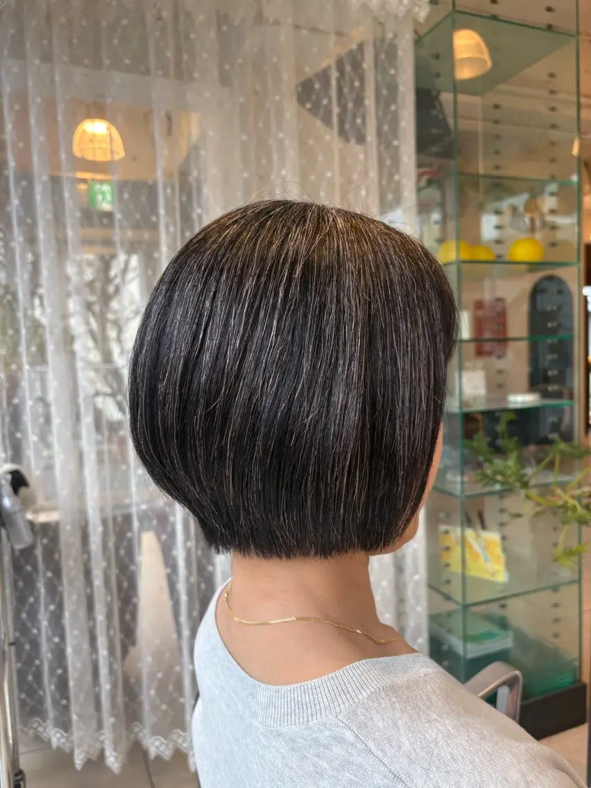 ショート ボブ 菊池 菜月のヘアスタイル