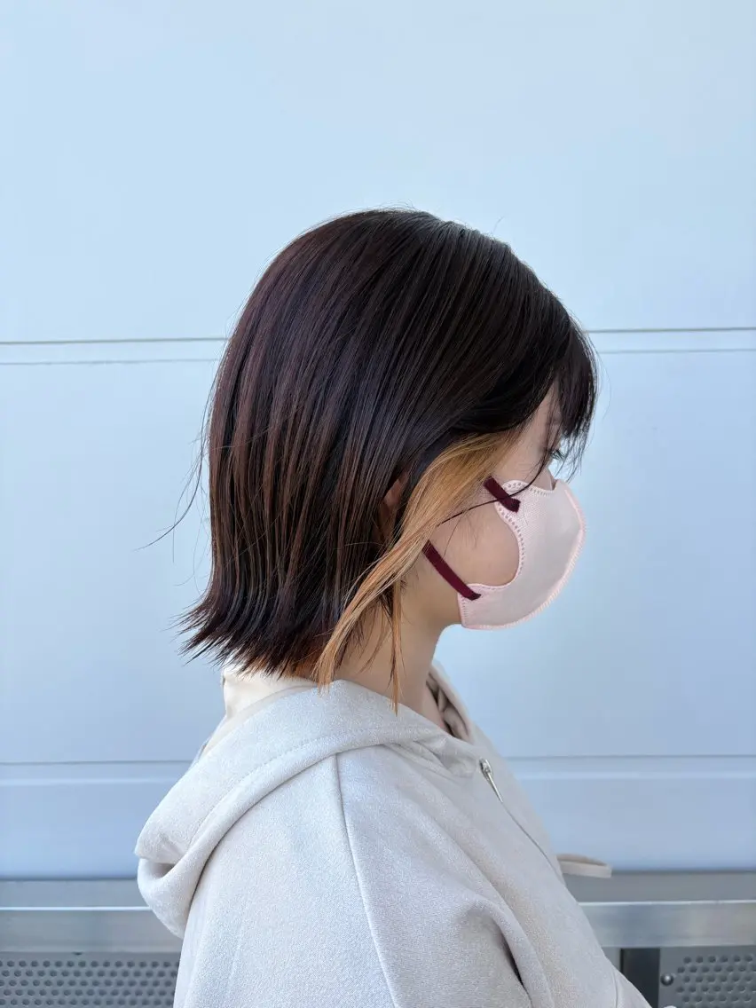 カラー ヘアカラー 中山 千優のヘアスタイル
