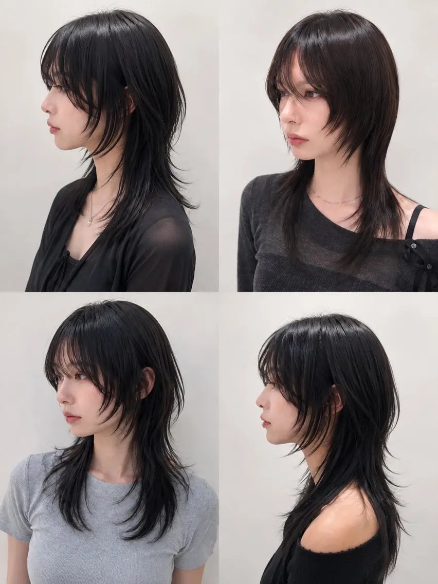 ロング カット 🐺ウルフカット/ 縮毛矯正💙maiのヘアスタイル