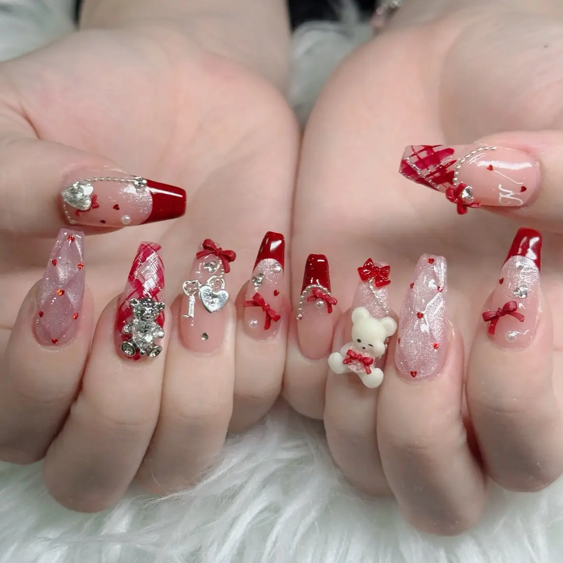 ネイル フットネイル フレンチネイル グラデーション 韓国ネイル ロングネイル ハンドネイル Hani Nail Salonのネイルデザイン