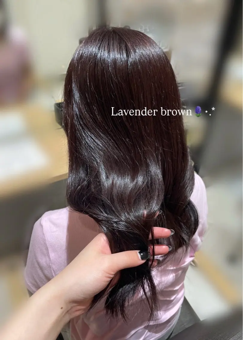 カラー ブラウンカラー ラベンダーカラー ヘアカラー トリートメント ‎友愛/ 川越/艶カラー‪⋆꙳のヘアスタイル