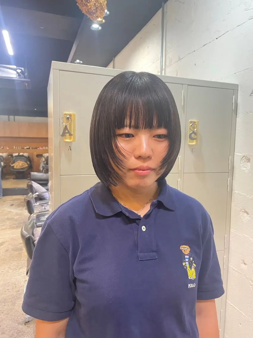 ショート カラー ヘアアレンジ カット ヘアカラー トリートメント 🎀レイヤー 透明感 カラーyuuri🎀のヘアスタイル