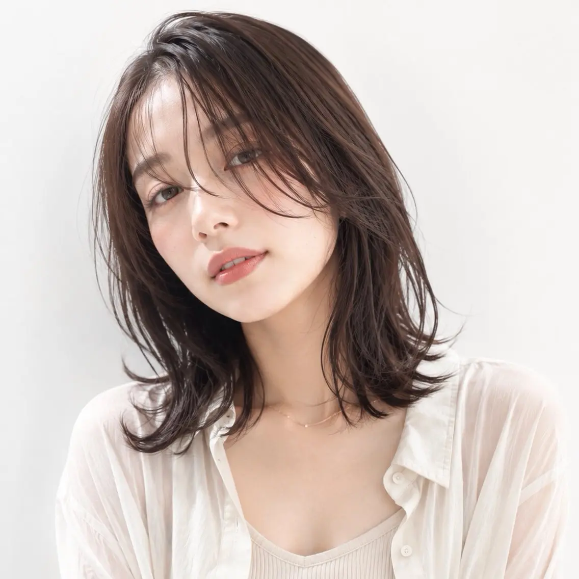ミディアム カット ヘアカラー トリートメント MODE K’s西宮 JR西宮のヘアスタイル