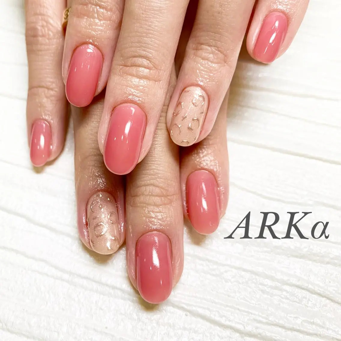 ネイル ミラーネイル ハンドネイル Nailsalon ARKαのネイルデザイン