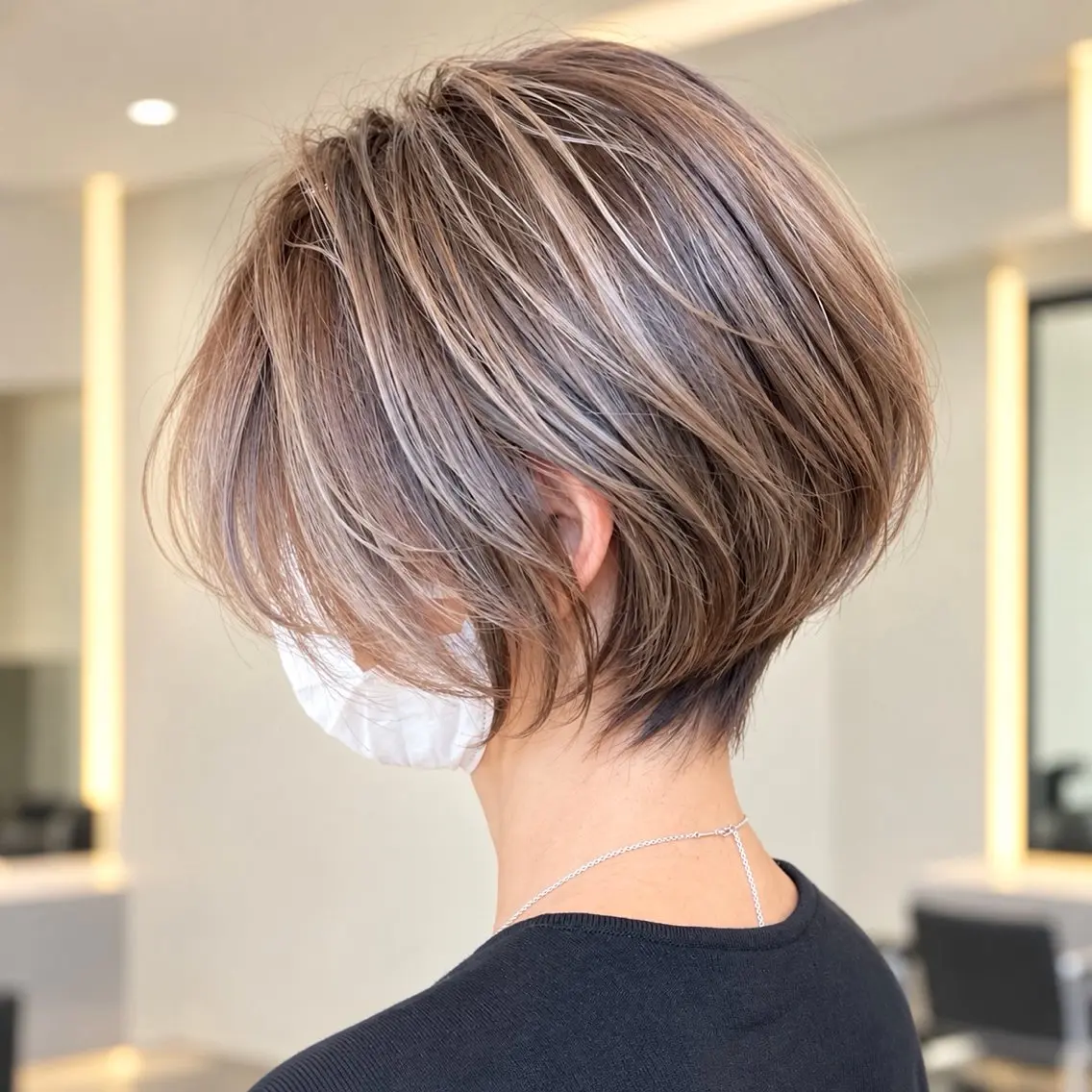 ショート カット ヘアカラー トリートメント 朝ラク/大人ショート /銀座/若狭真央のヘアスタイル