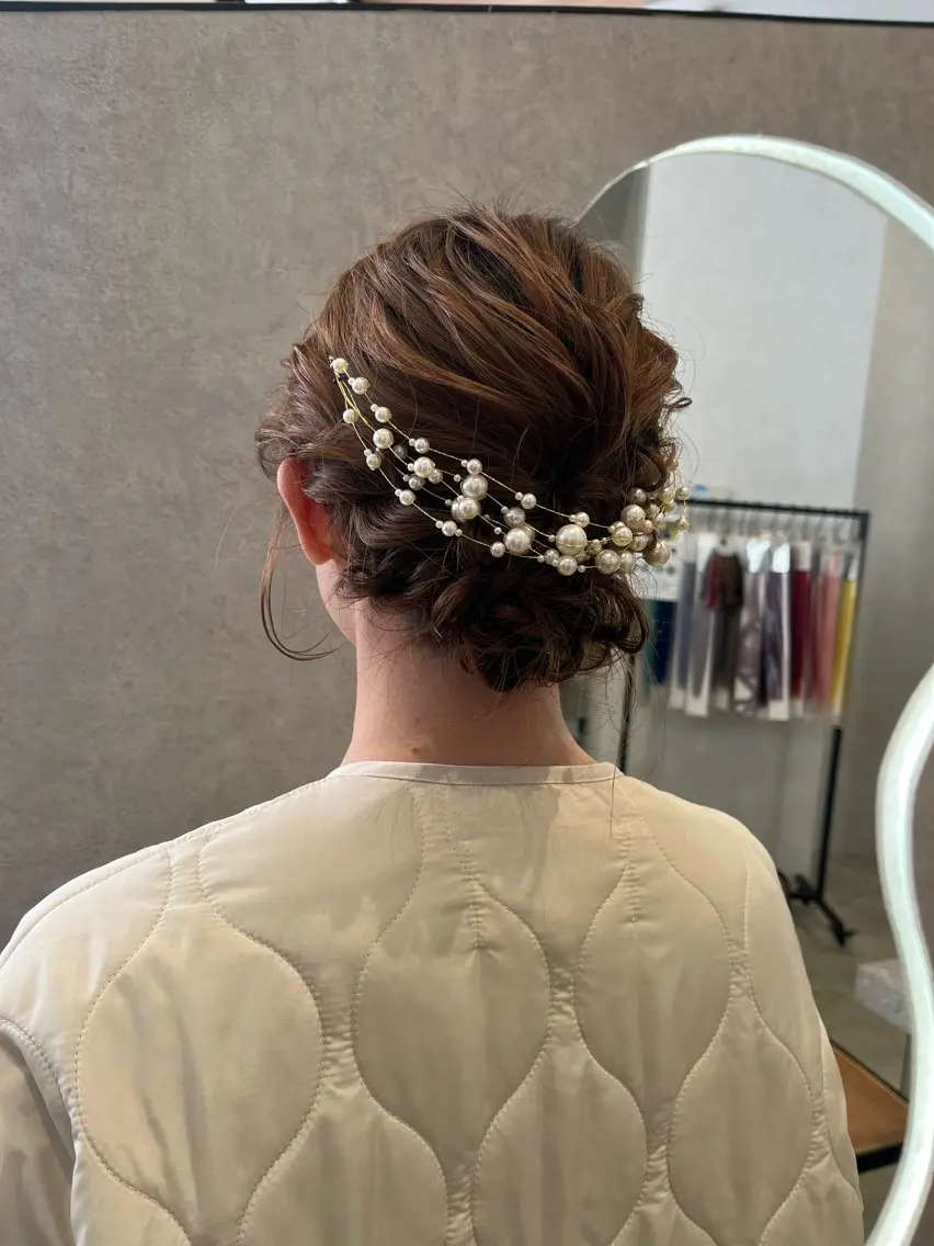 ヘアアレンジ ヘアセット 福島 果音のヘアスタイル