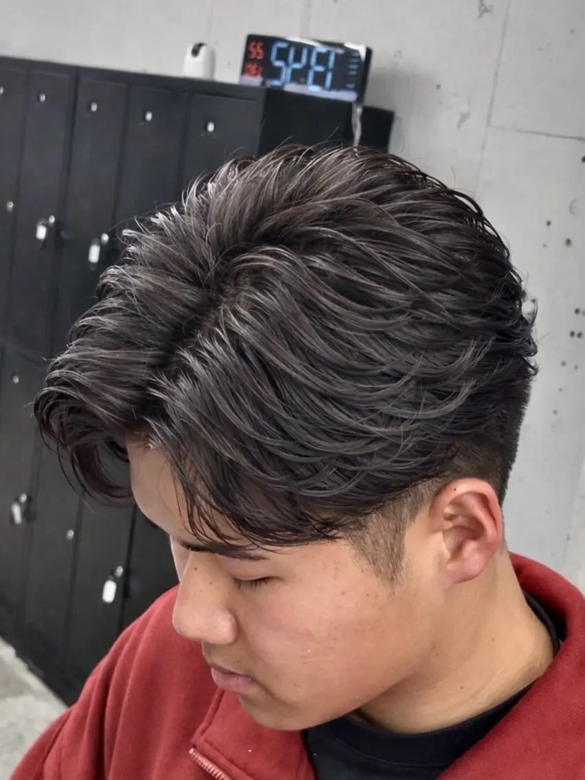パーマ メンズ フェザーパーマ メンズパーマ カット パーマ トリートメント 🔱OVARL🔱 メンズパーマ/たいがのヘアスタイル