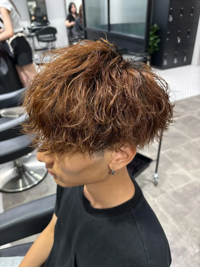 メンズ カット パーマ 🪽直毛男子の救世主 🪽フェザーパーマのヘアスタイル