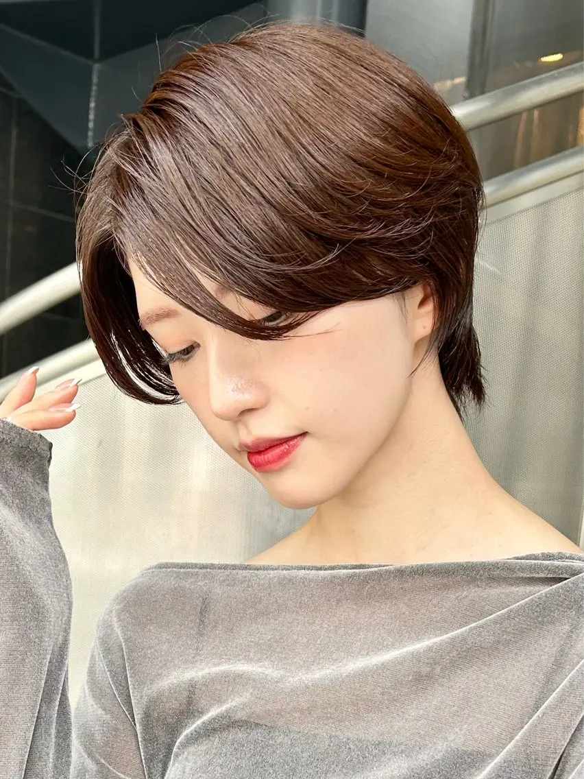 ショート カット ヘアカラー トリートメント ショート特化美容師 大阪京橋　大本　渉のヘアスタイル