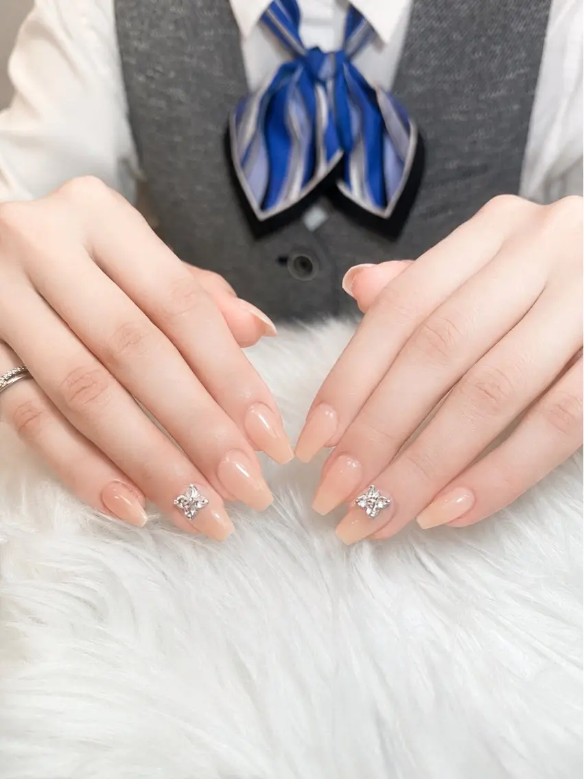ネイル ジェルネイル 韓国ネイル シンプルネイル ワンホンネイル MEO MEO NAIL  守山のネイルデザイン