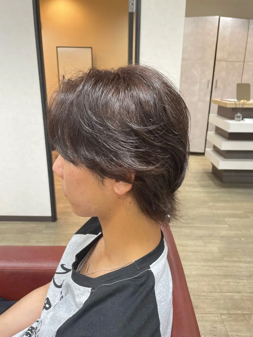 カラー メンズ 池田 優斗のヘアスタイル
