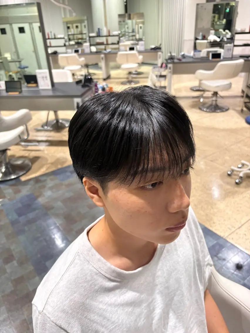 ショート メンズ マッシュ 平野 龍彌のヘアスタイル