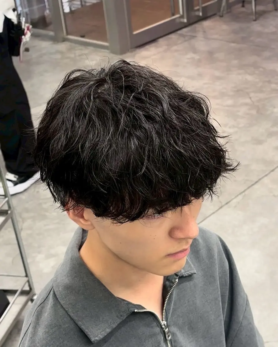 パーマ メンズ カット パーマ トリートメント メンズ特化美容師 🌙RINAのヘアスタイル