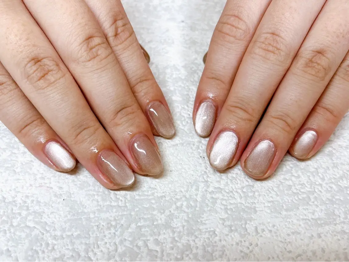 ネイル ジェルネイル キラキラネイル 韓国ネイル マグネットネイル メンズネイル kiki nail たまプラーザのネイルデザイン