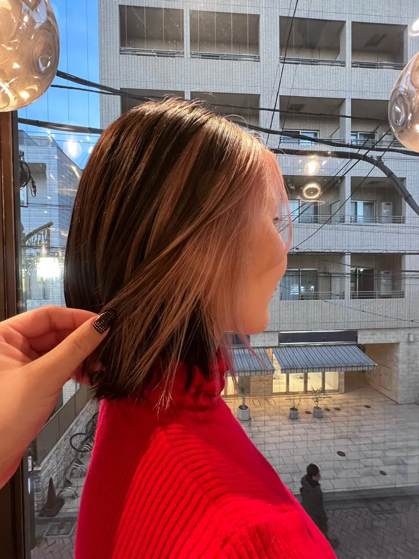 【 インナーカラー 】 肩下＋1000～             ★毛先カット無料✂️※インナー以外を染める場＋2000の写真