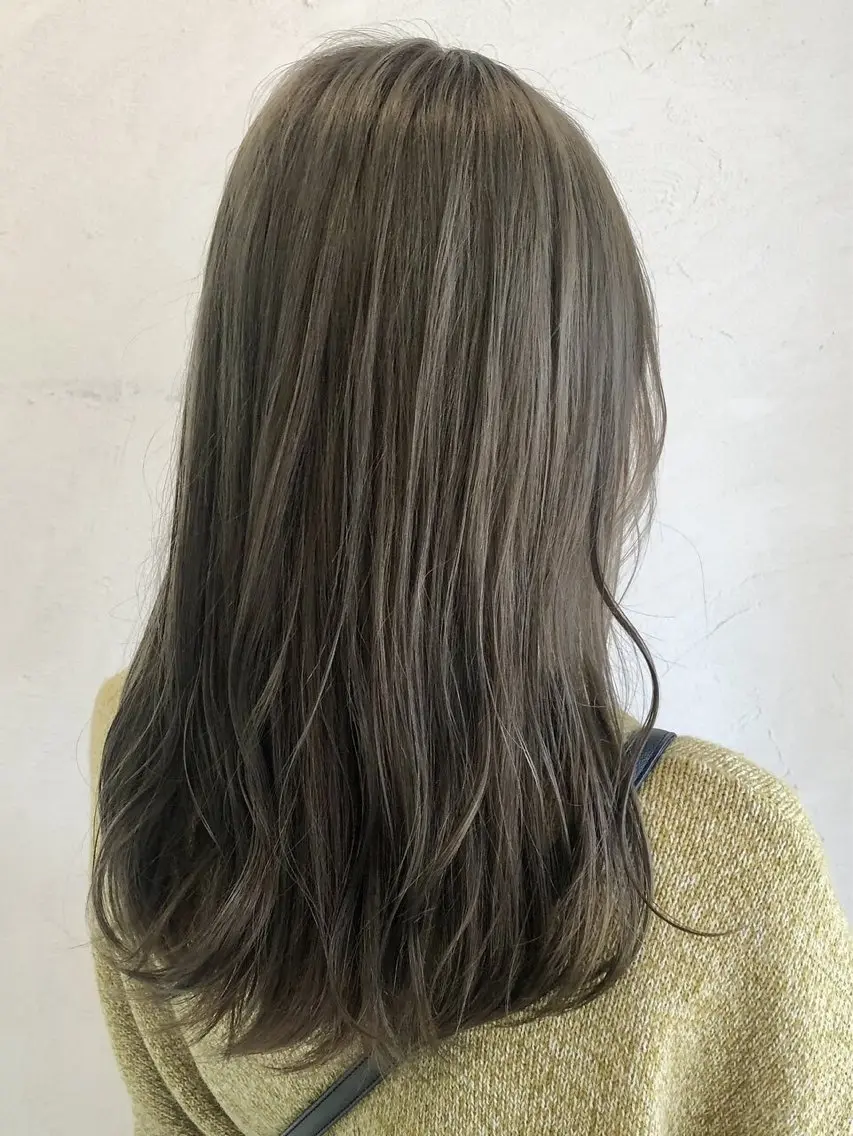 セミロング カラー ヘアカラー トリートメント SiLO／ mahiroのヘアスタイル