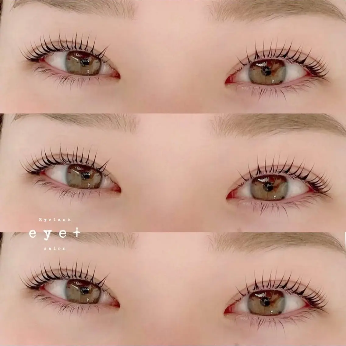 マツエク・マツパ 一重×まつ毛パーマ eye+ sante meiのマツエク・マツパデザイン