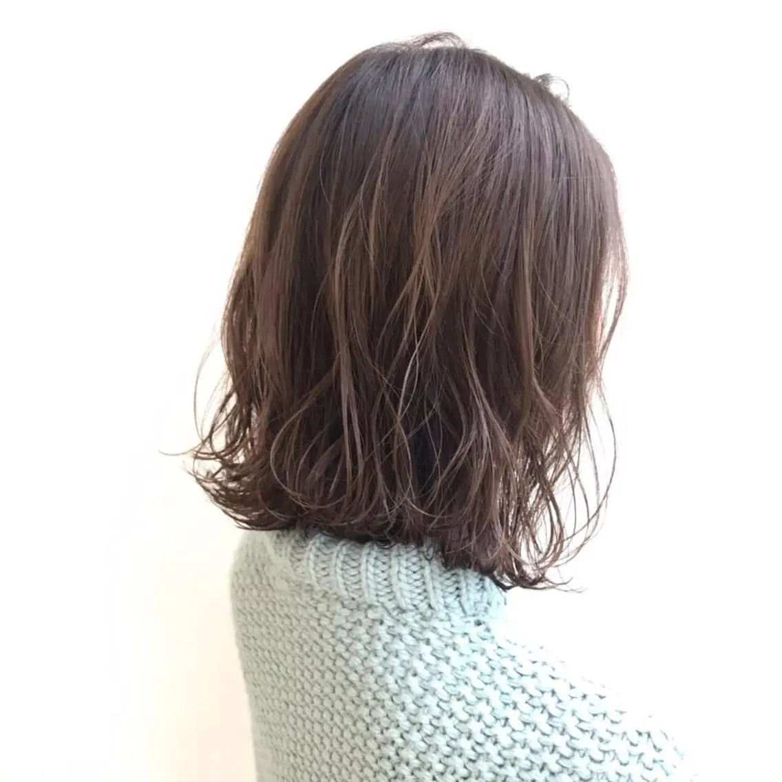 ミディアム カラー 透明感カラー イルミナカラー ボブ 外ハネヘア メンズ指名多数!! 田島史也のヘアスタイル