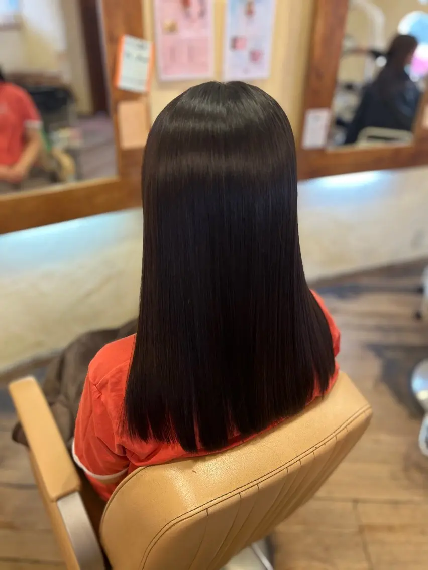 ロング カット トリートメント ヘアセット 柘植 雅大のヘアスタイル