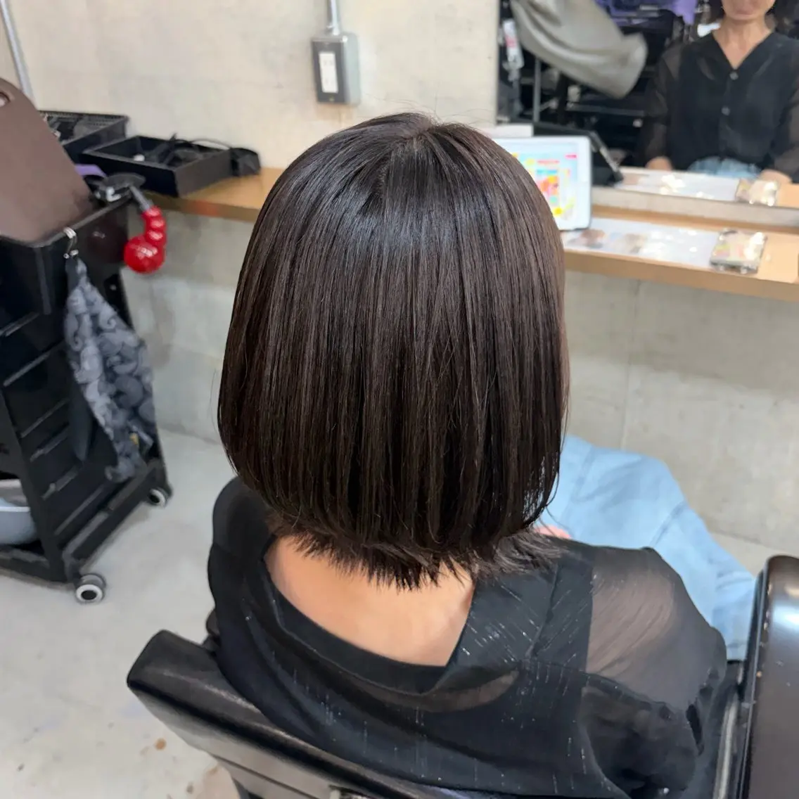 ミディアム ヘアカラー 山本 愛菜のヘアスタイル