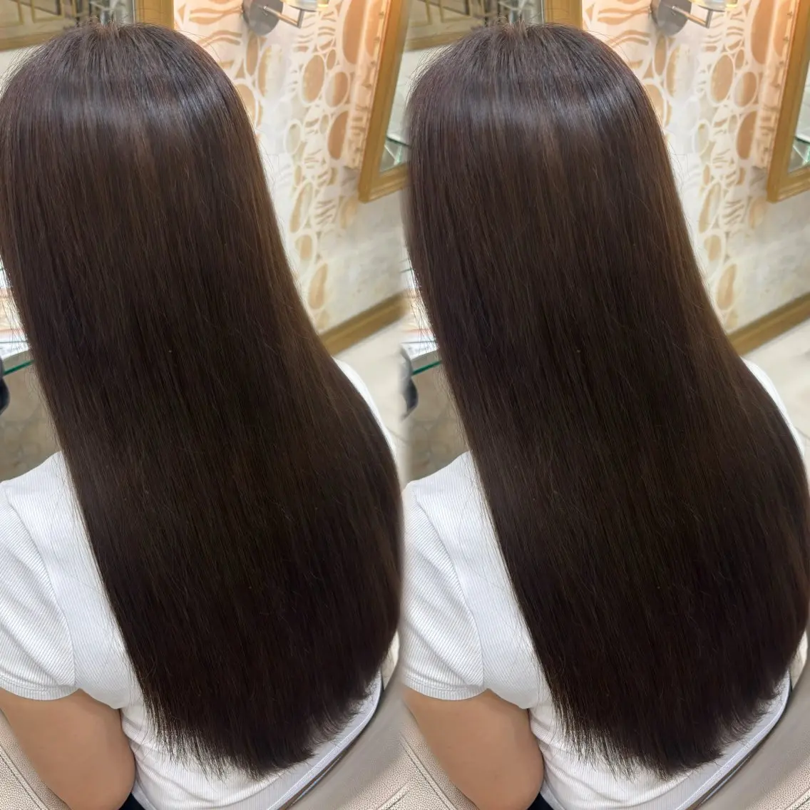 ロング カラー ブラウンカラー ハイライトカラー ナチュラルブラウン ハイライト トリートメント ヘアカラー トリートメント ヘッドスパ 透明感カラー上大岡/ yuzu🌺☪️のヘアスタイル