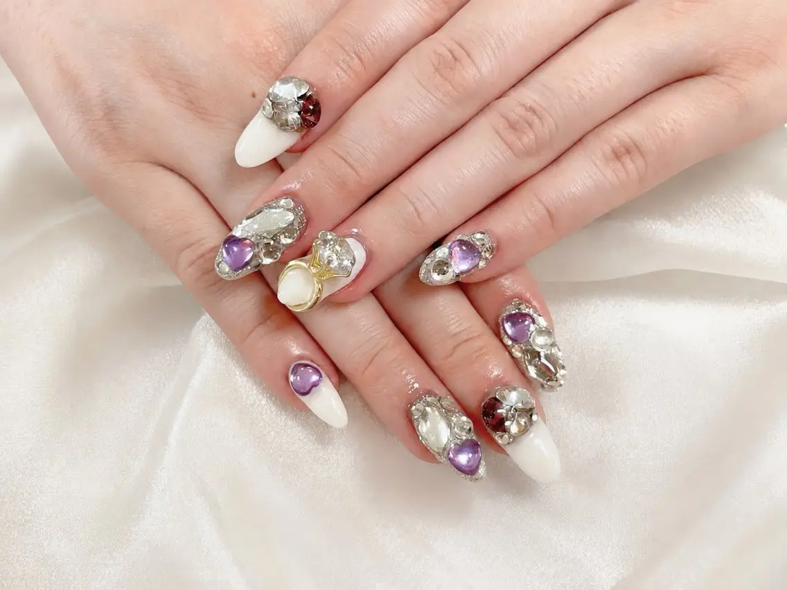 セミロング ハンドネイル 池袋Alina エリナのネイルデザイン