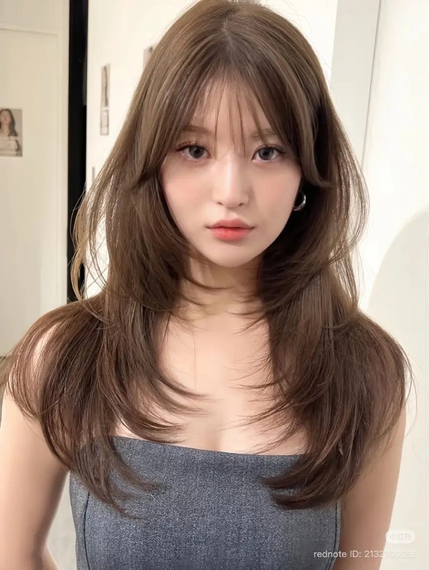 ロング ま ひのヘアスタイル
