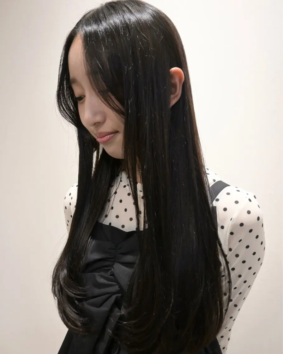 ロング カット 田中 遥陽のヘアスタイル