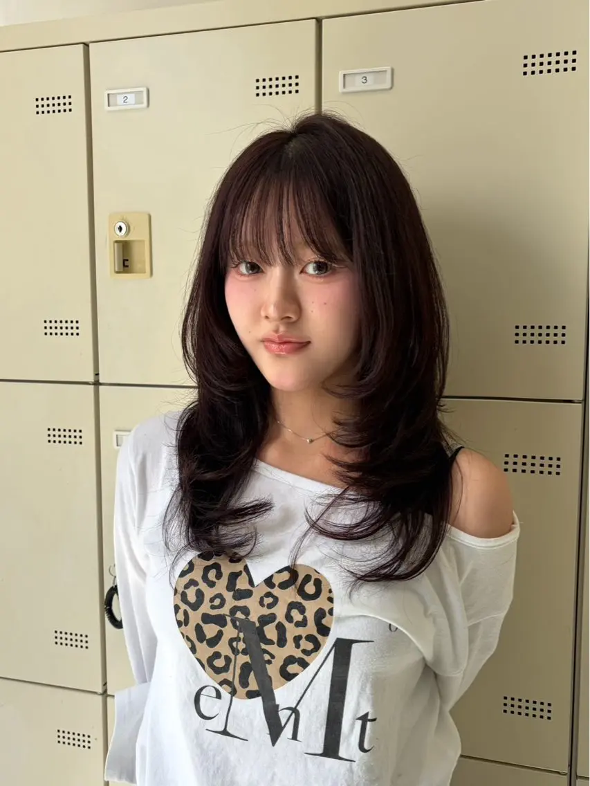 セミロング カット ヘアカラー トリートメント mary💋寒色 カラー/layerのヘアスタイル