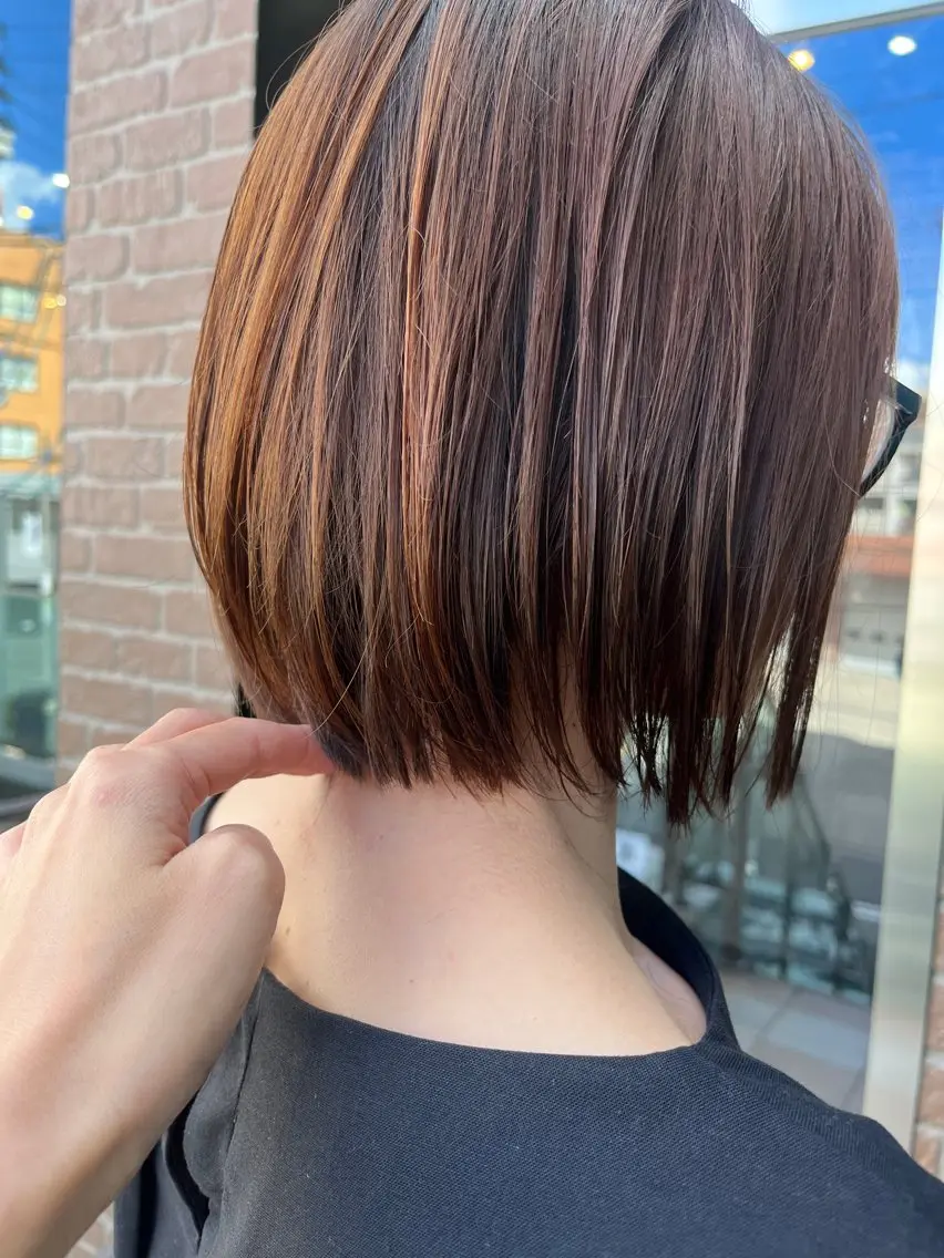 ショート カラー カット トリートメント 久木原 ゆりのヘアスタイル
