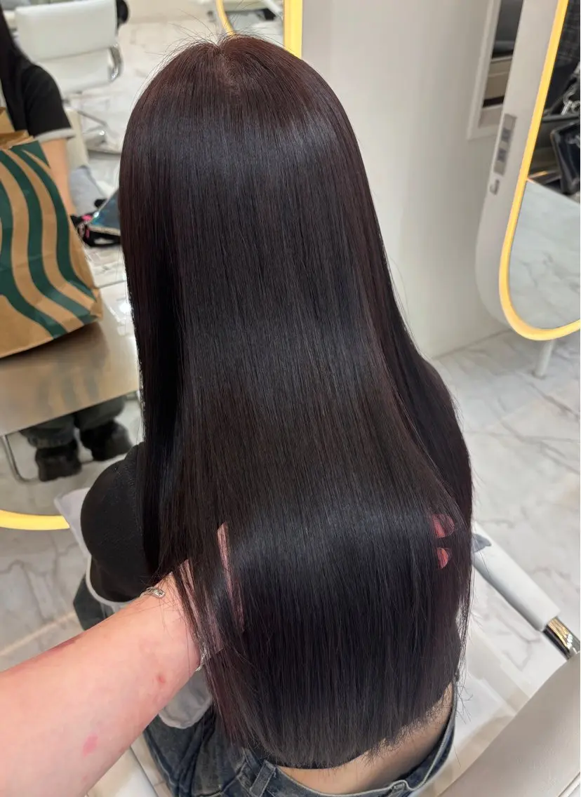 ロング カラー レッドカラー レイヤーカット トリートメント カット ヘアカラー トリートメント 髪質改善/レイヤーカ ット/ASAKA🤍のヘアスタイル