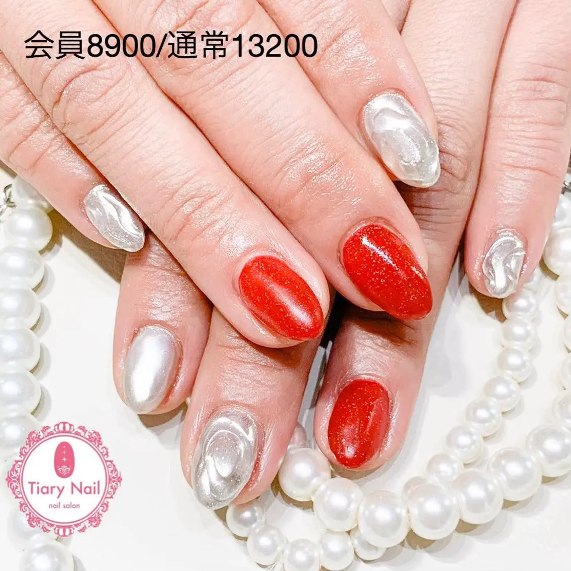 ネイル 💗🪽Tiary Nail🪽💗のネイルデザイン