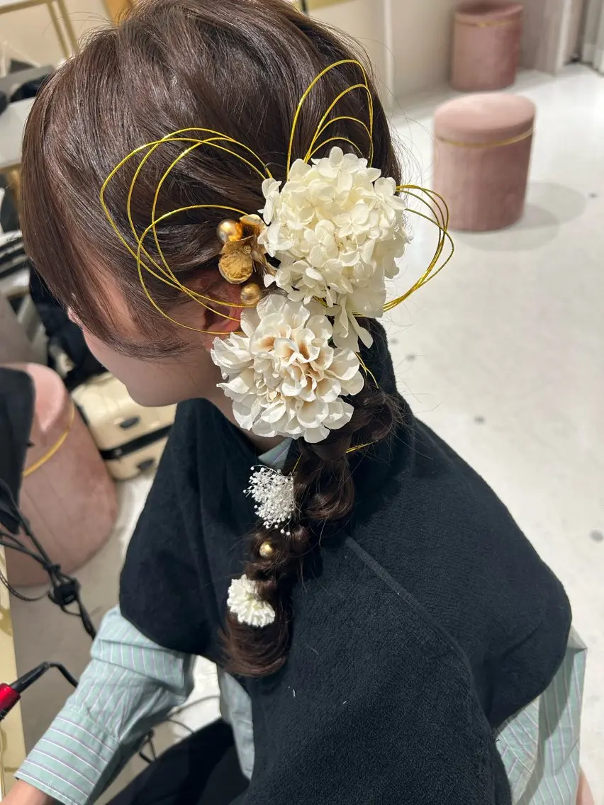 ロング ヘアセット Delight ヘアメイク着付けのヘアスタイル