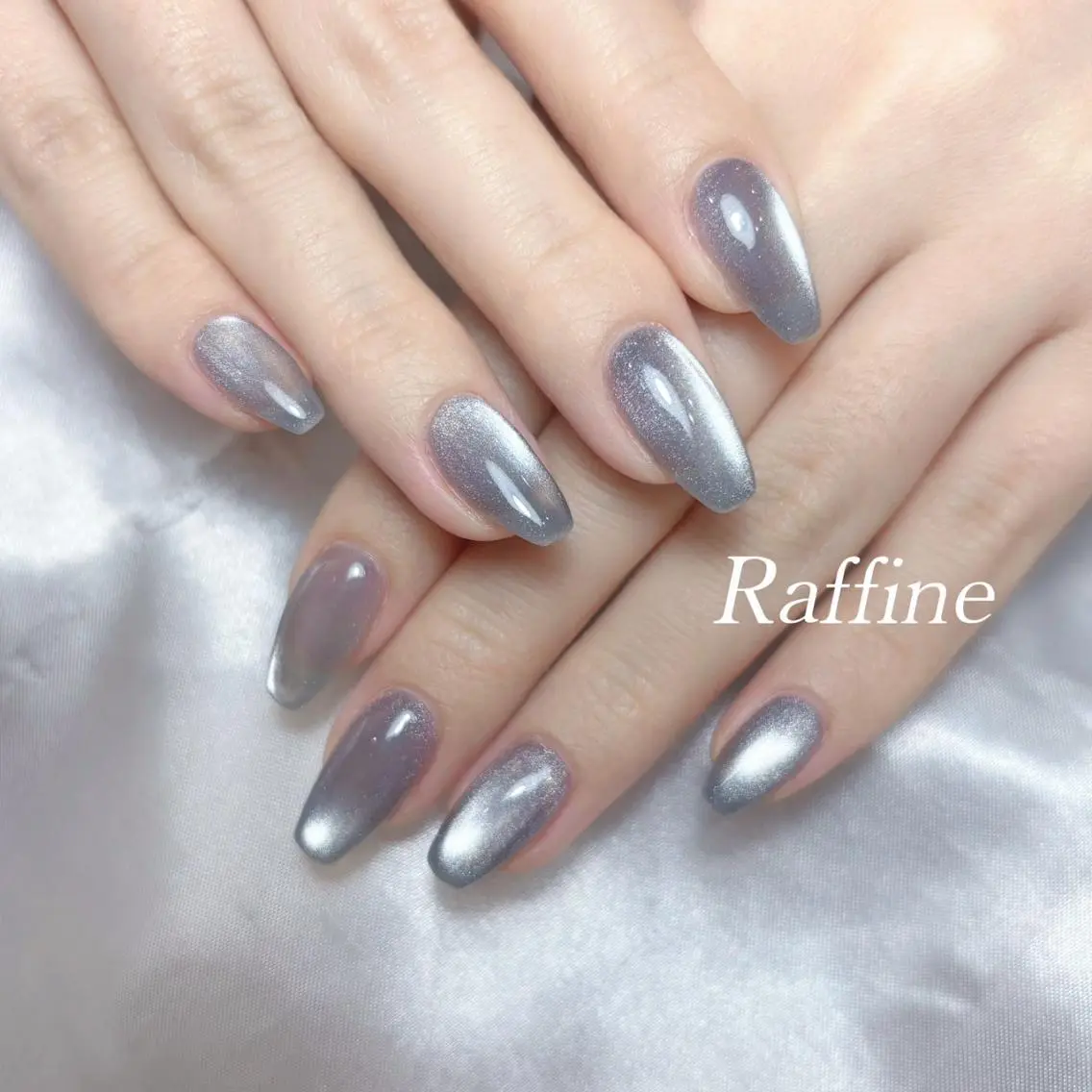 ネイル ラメ(グリッター) ハンドネイル RAFFINE haru🦋🩵のネイルデザイン