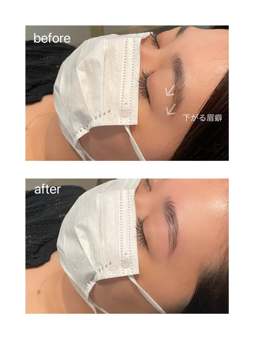【大人気❕】ハリウッドブロウリフト気になる眉癖の改善で朝が楽ちん&好印象な眉毛に😸❕❕の写真