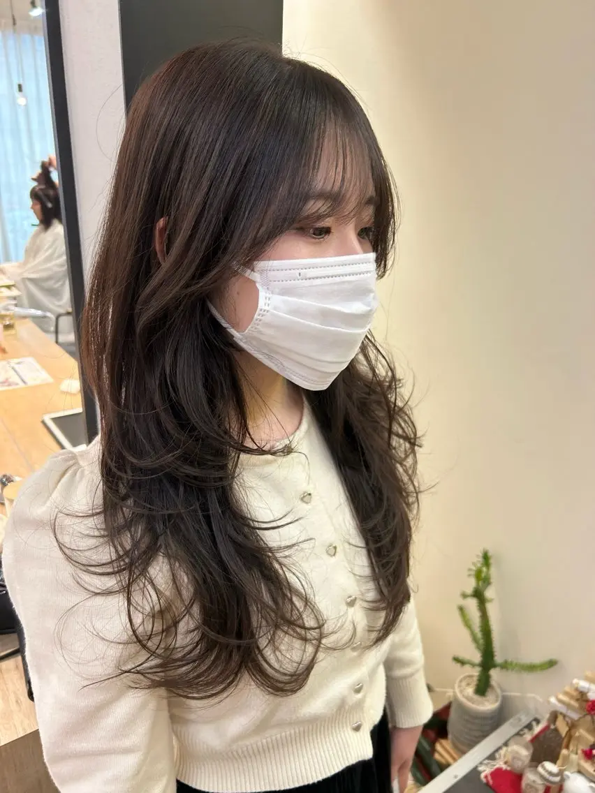 ロング カラー ロング カット ヘアカラー トリートメント hubhair レイヤー/透明感のヘアスタイル