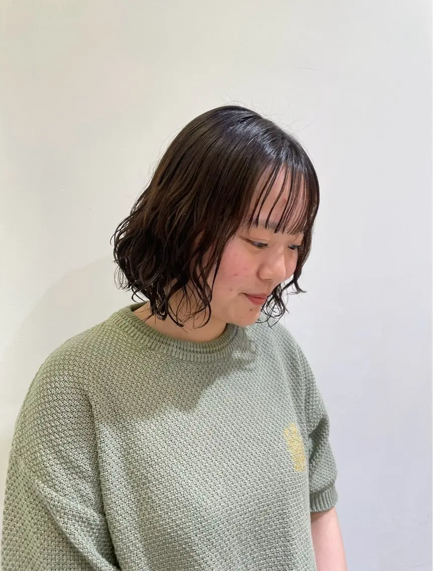 パーマ パーマ ☁️ボブパーマ/ 咲良🪄のヘアスタイル