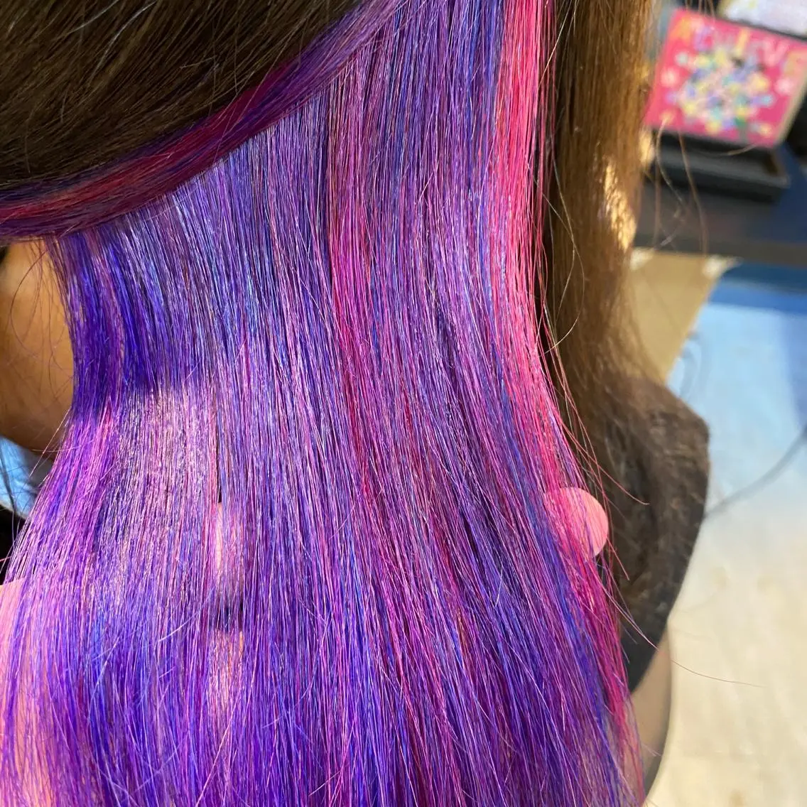 ロング カラー ブリーチ インナーカラー 井手 孔介のヘアスタイル