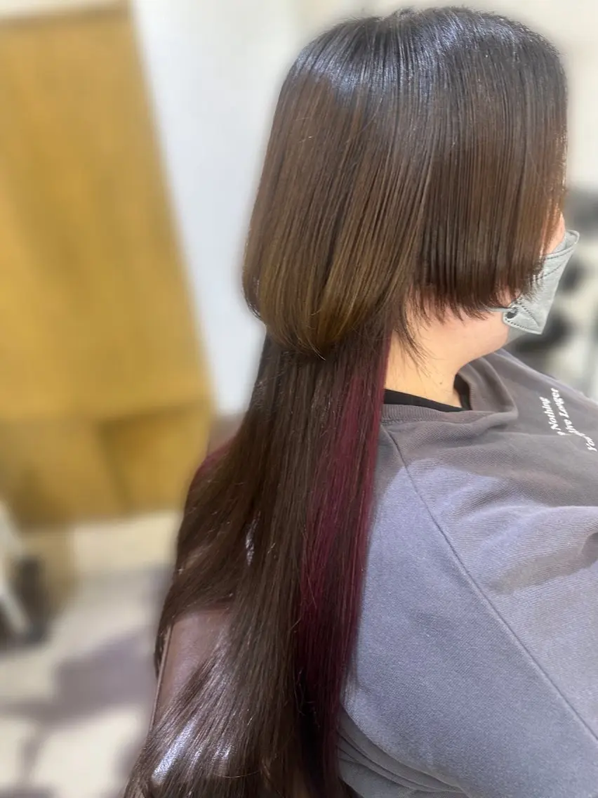 ロング ロング ウルフカット BRAS岸和田 /質感再生/赤み消しのヘアスタイル