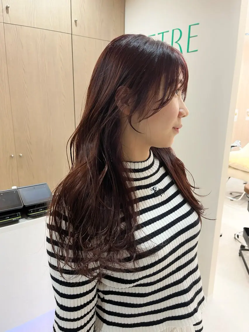 ロング カラー 中村 佳歩のヘアスタイル
