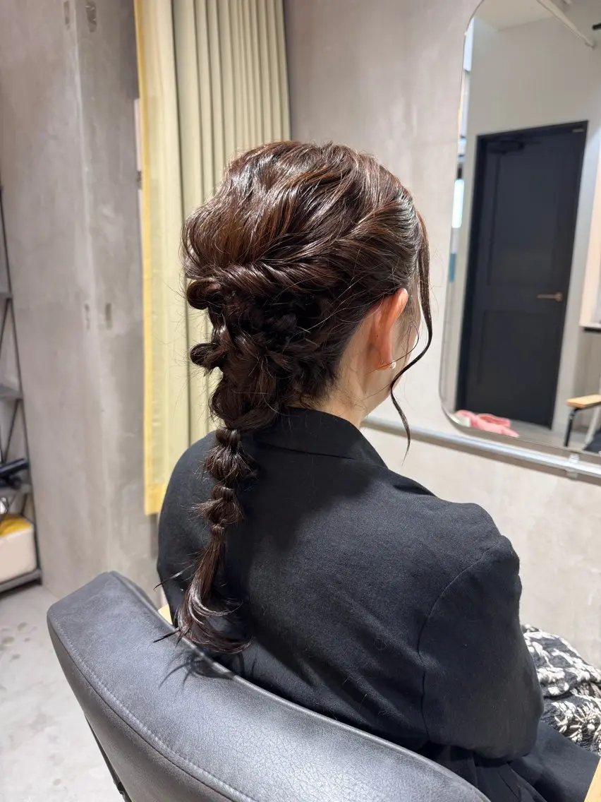 ヘアアレンジ ヘアセット 𝐇𝐢𝐧𝐚 ⟡.·のヘアスタイル