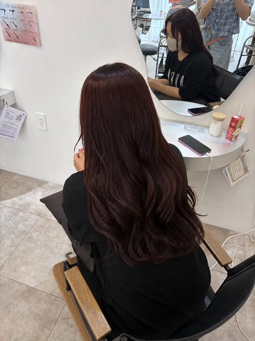 ロング カラー defi ゆいのヘアスタイル