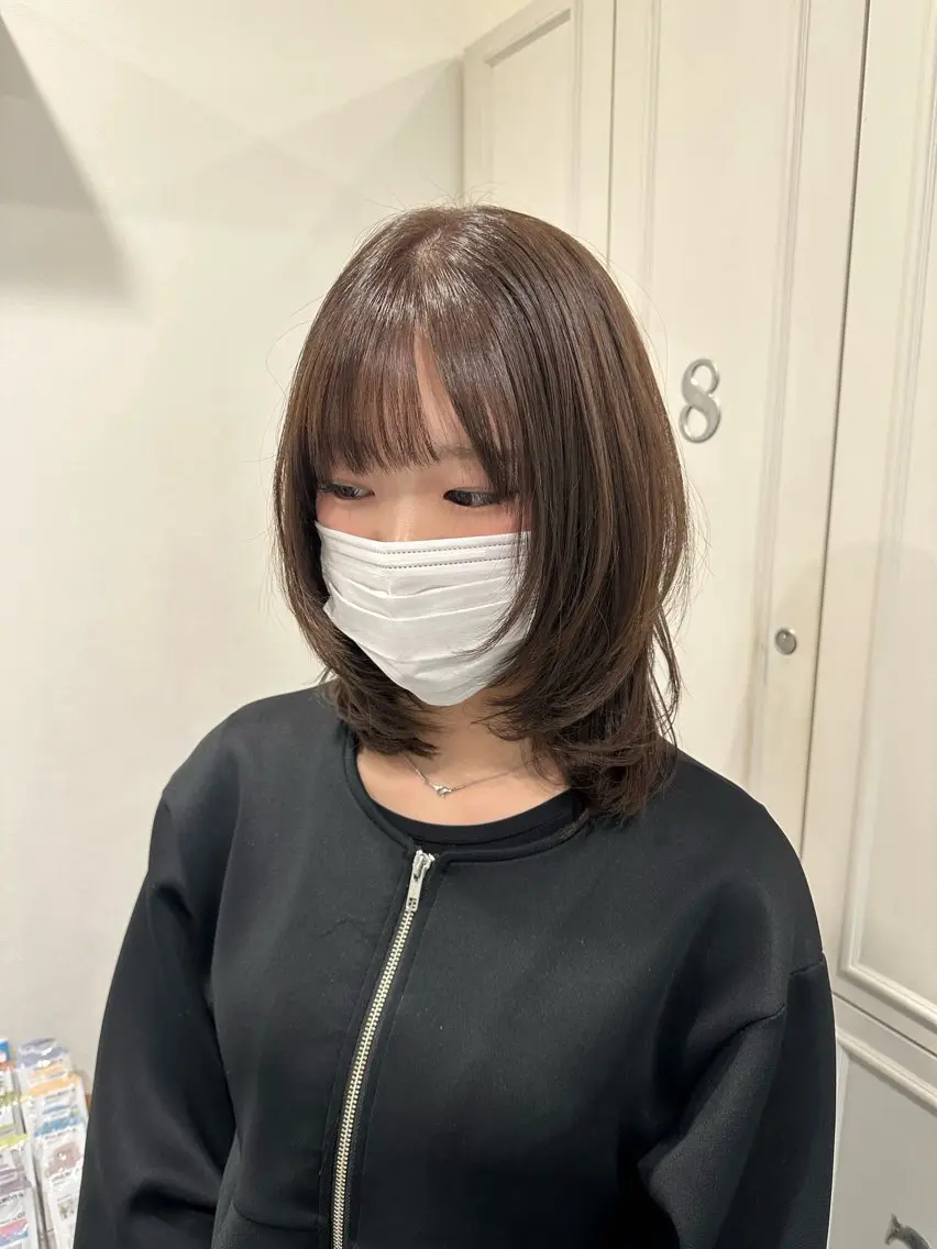 ミディアム ミディアムレイヤー レイヤーカット nana l 韓国スタイル౨ৎのその他イメージ