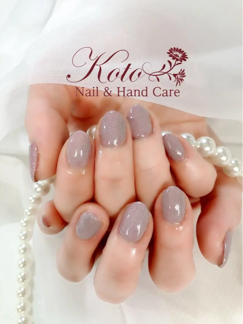 ネイル 長さ出し ジェルネイル 持ち込み ニュアンスネイル ワンカラーネイル ハンドネイル Nail Salon KOTOのネイルデザイン