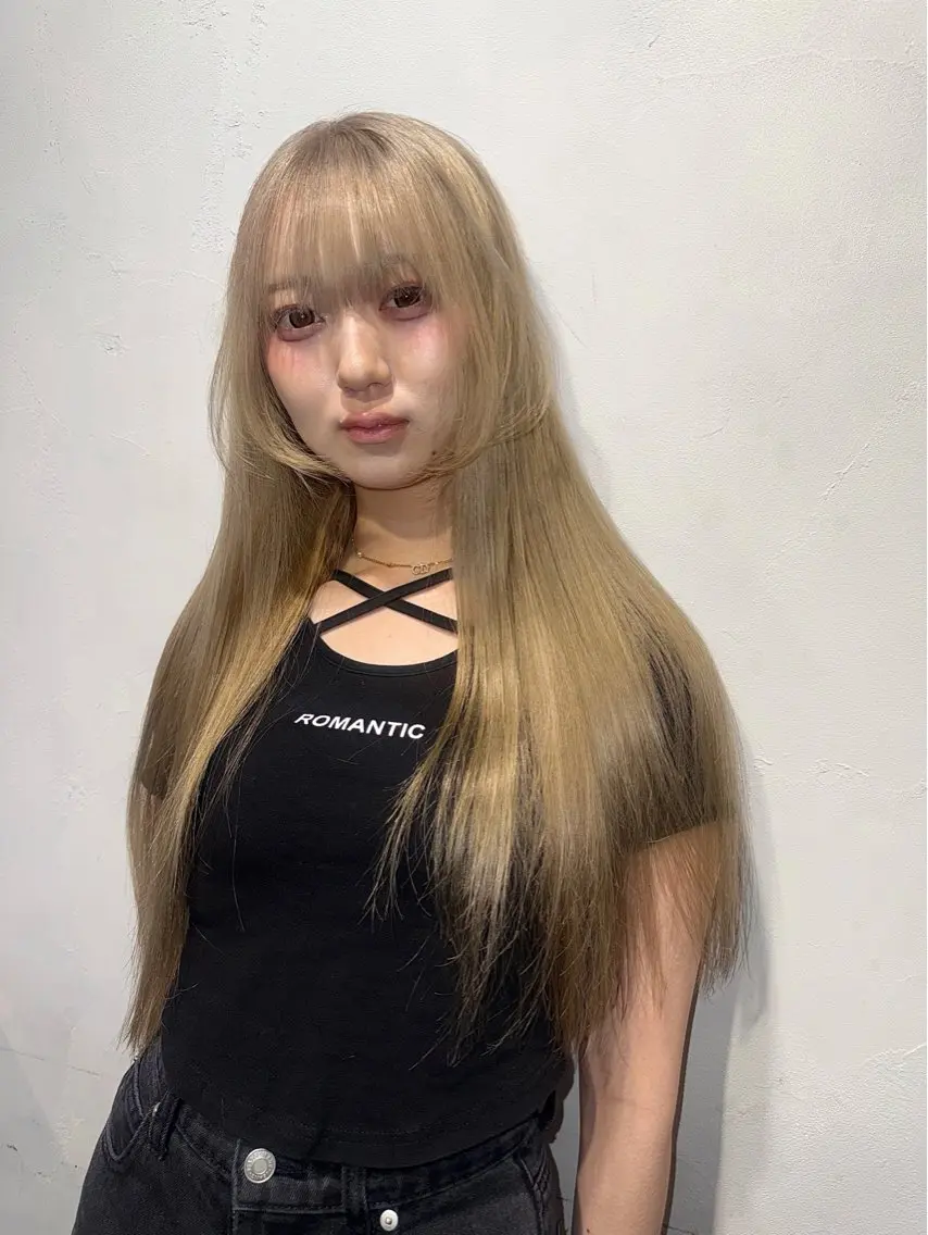 ロング カラー ヘアカラー 渋谷/透明感カラー 🫧【あまね】のヘアスタイル