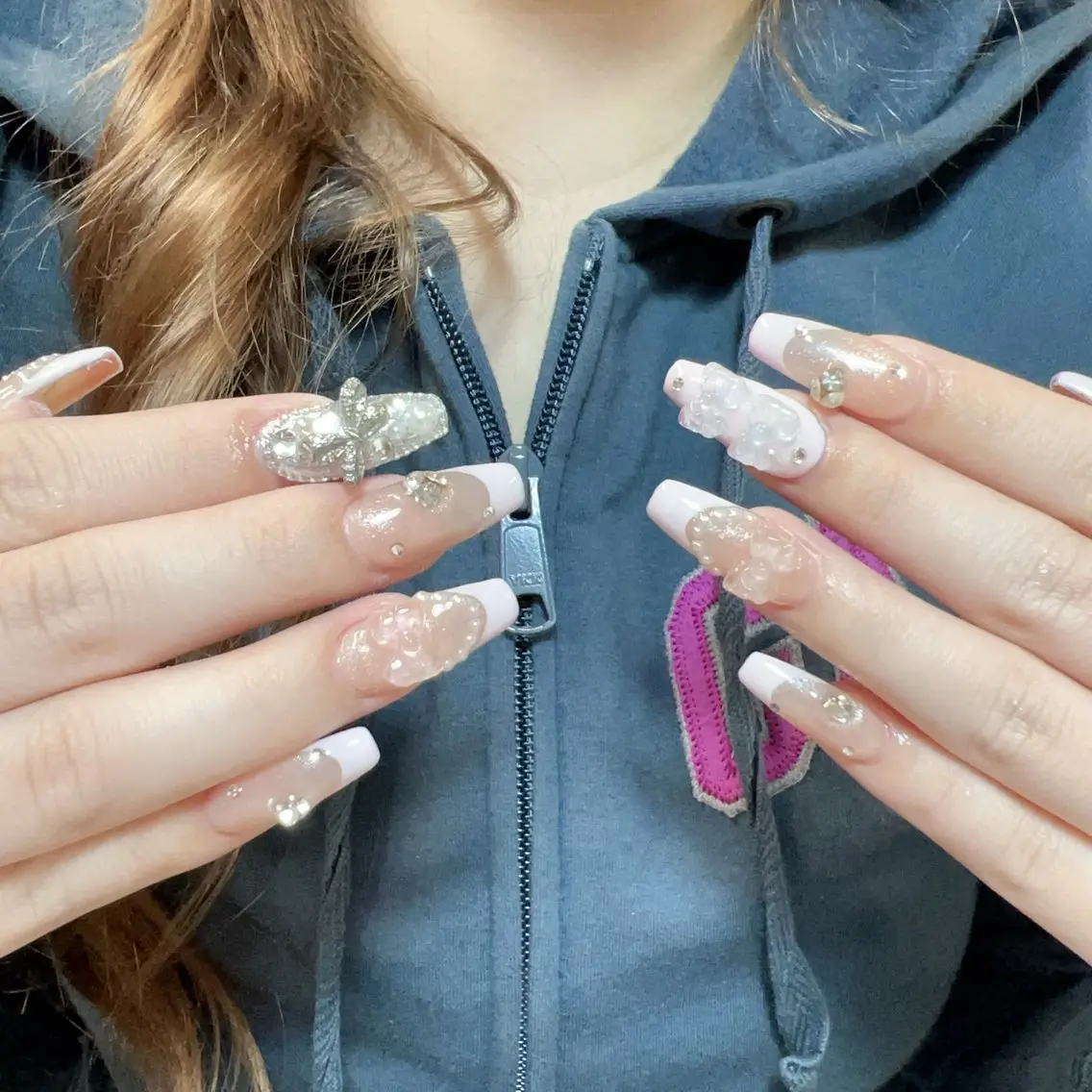 ネイル ハンドネイル 🍄Rina🍄 韓国風ネイルのネイルデザイン