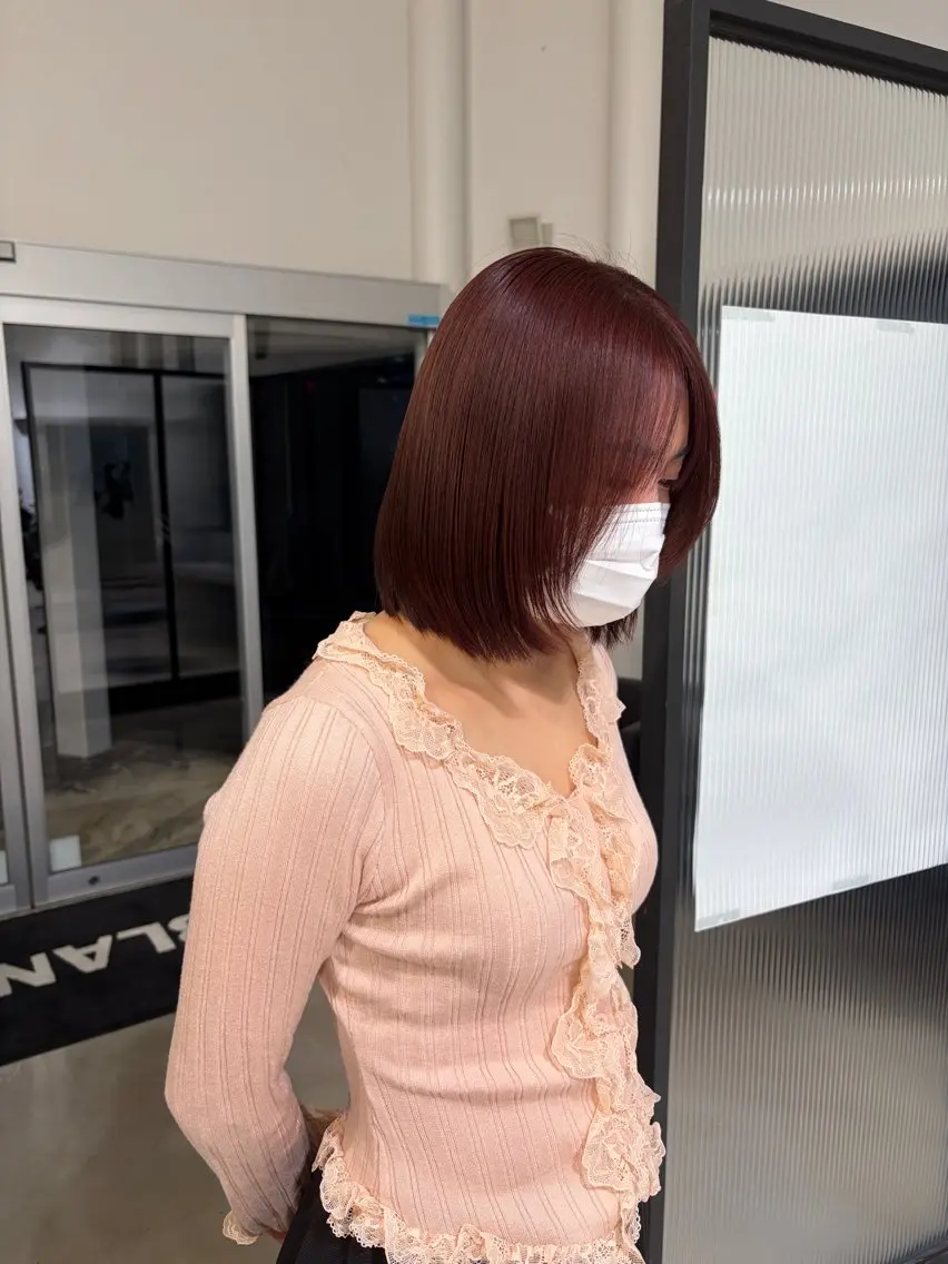 全体カット+お顔周りストレート🪺の写真