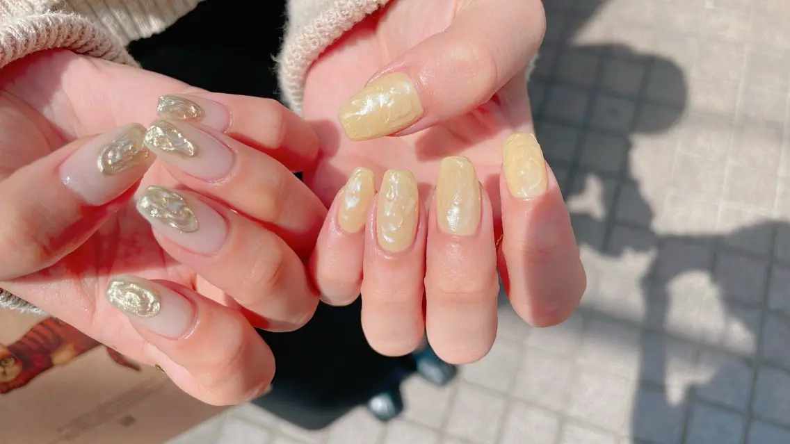 ネイル ジェルネイル パラジェル 春ネイル nailroom OHANA🌴のネイルデザイン