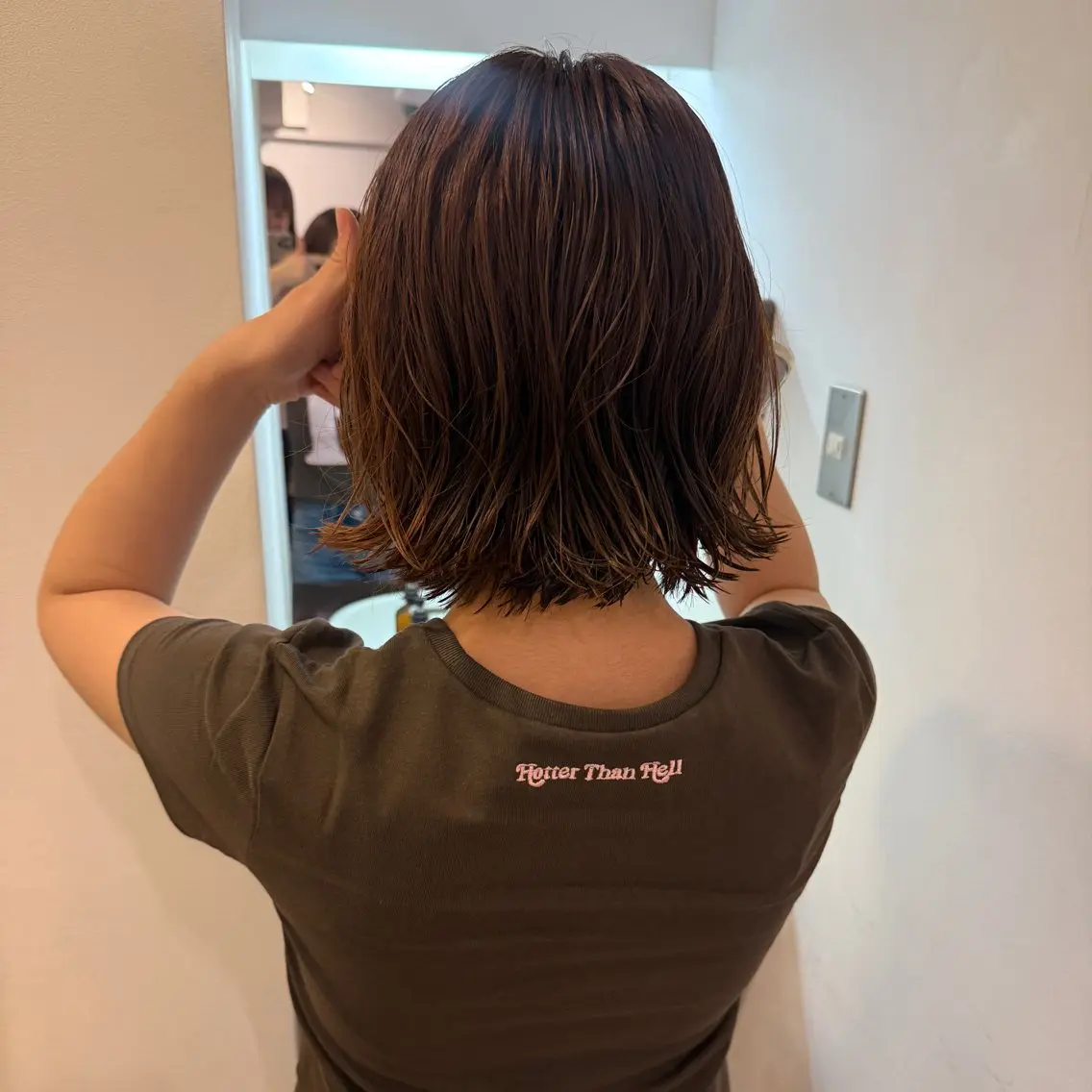 カラー パーマ ボブ mellow NANAのヘアスタイル