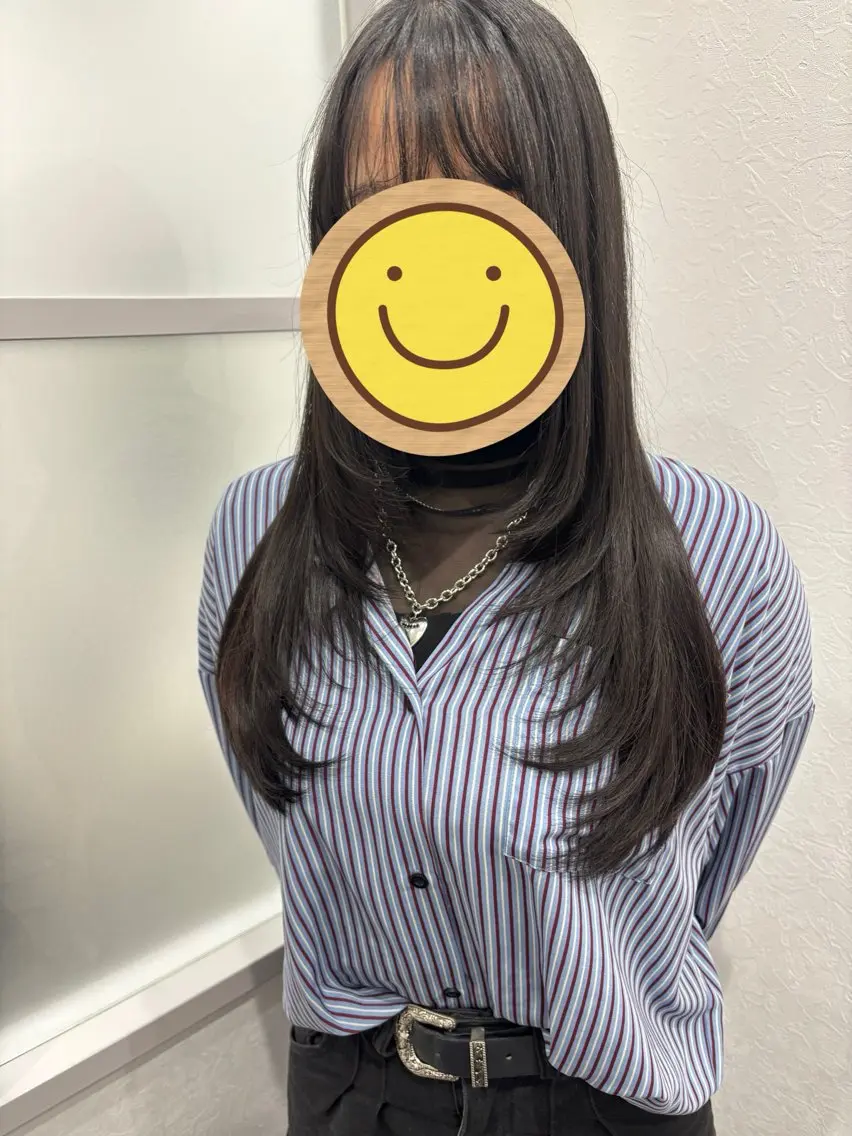 ロング レイヤーカット カット 髪質改善/透明感 カラー/内藤有須加のヘアスタイル